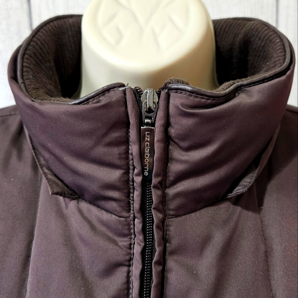 LIZ CLAIBORNE Full Zip Puffer Jacket - Picture 5 of 11
